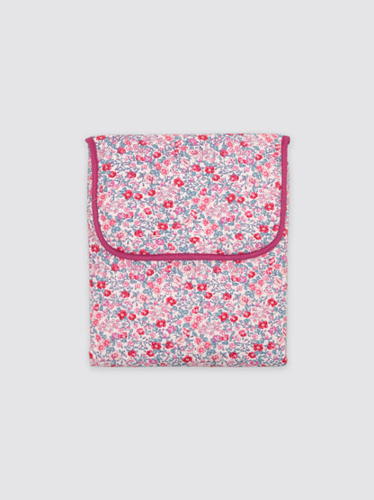 Cambiador con Bolsillos Flor Lola Rosa