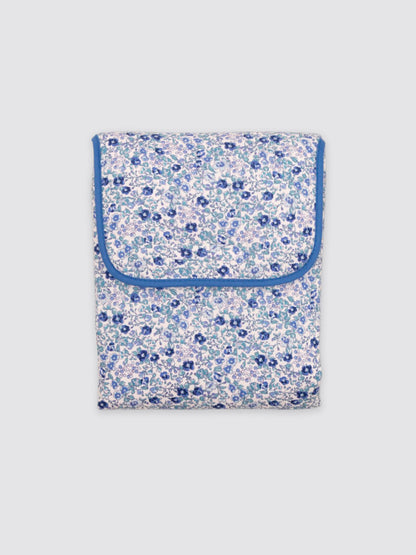 Cambiador con Bolsillos Flor Lola Azul