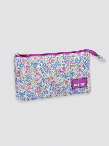 Estuche Portalápices Flores Lila
