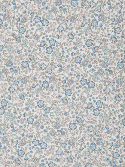 Toalla Baño Bebé Flores Nina Azul