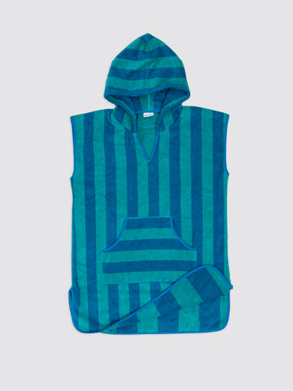 Poncho con Bolsillo Rayas Tarifa Verde