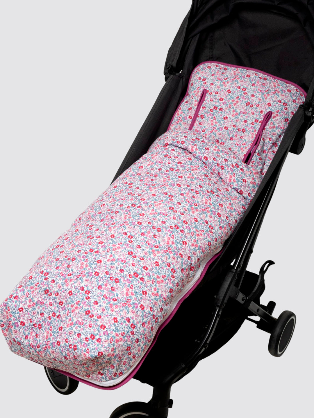 Funda de Silla con Saco Ligera Flor Lola Rosa