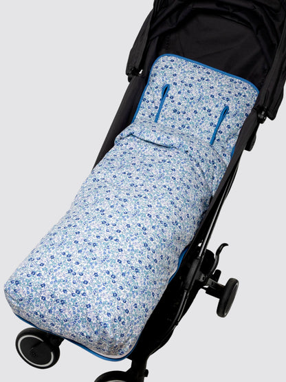 Funda de Silla con Saco Ligera Flor Lola Azul