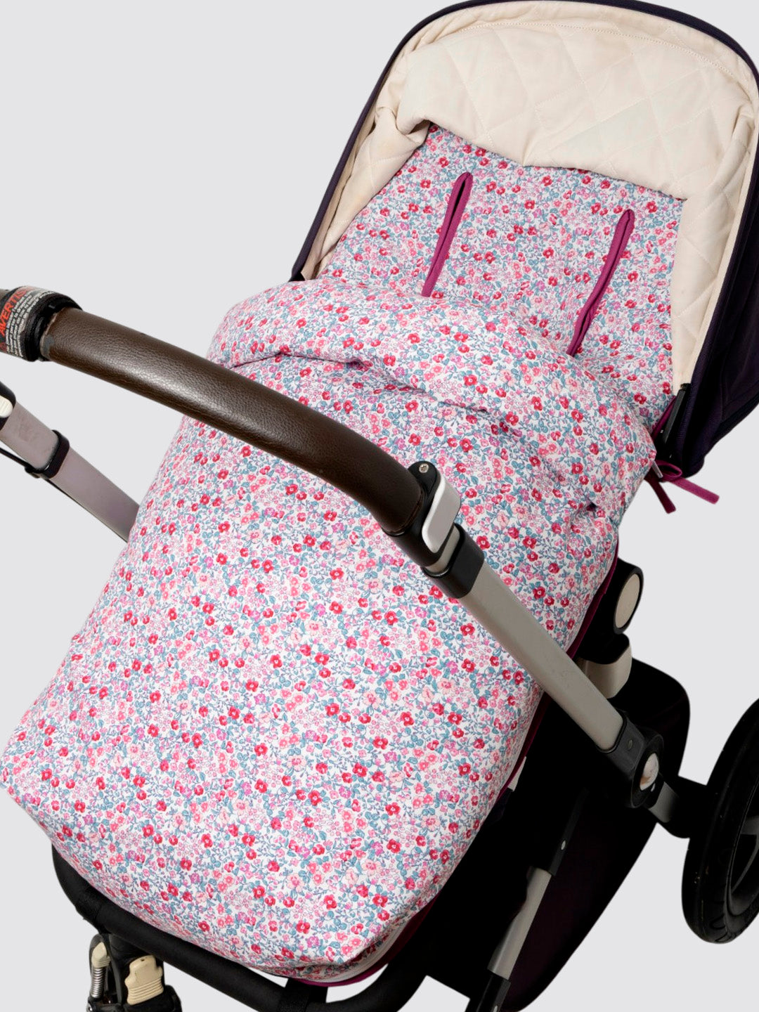 Funda de Silla con Saco Universal Flor Lola Rosa