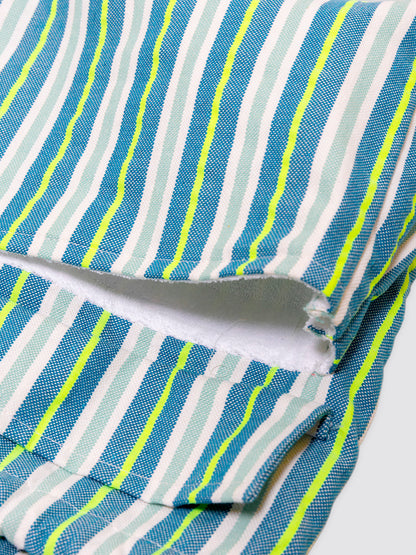 Playa Roll Bag Rayas Flúor Amarillo