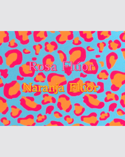 Fluorescent Pink Leopard Print Pencil Case