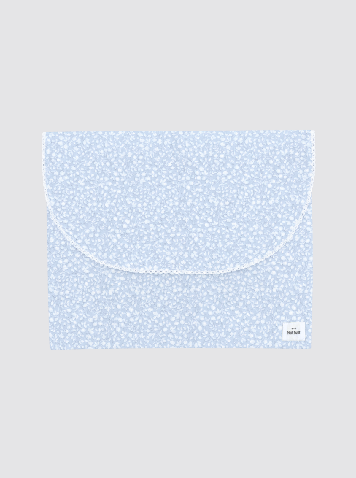 Bolsa de Ropa Grande con Tira Bordada Granadas Azul