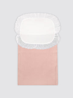 Saco de Algodón con Sábana Rosa Bebé
