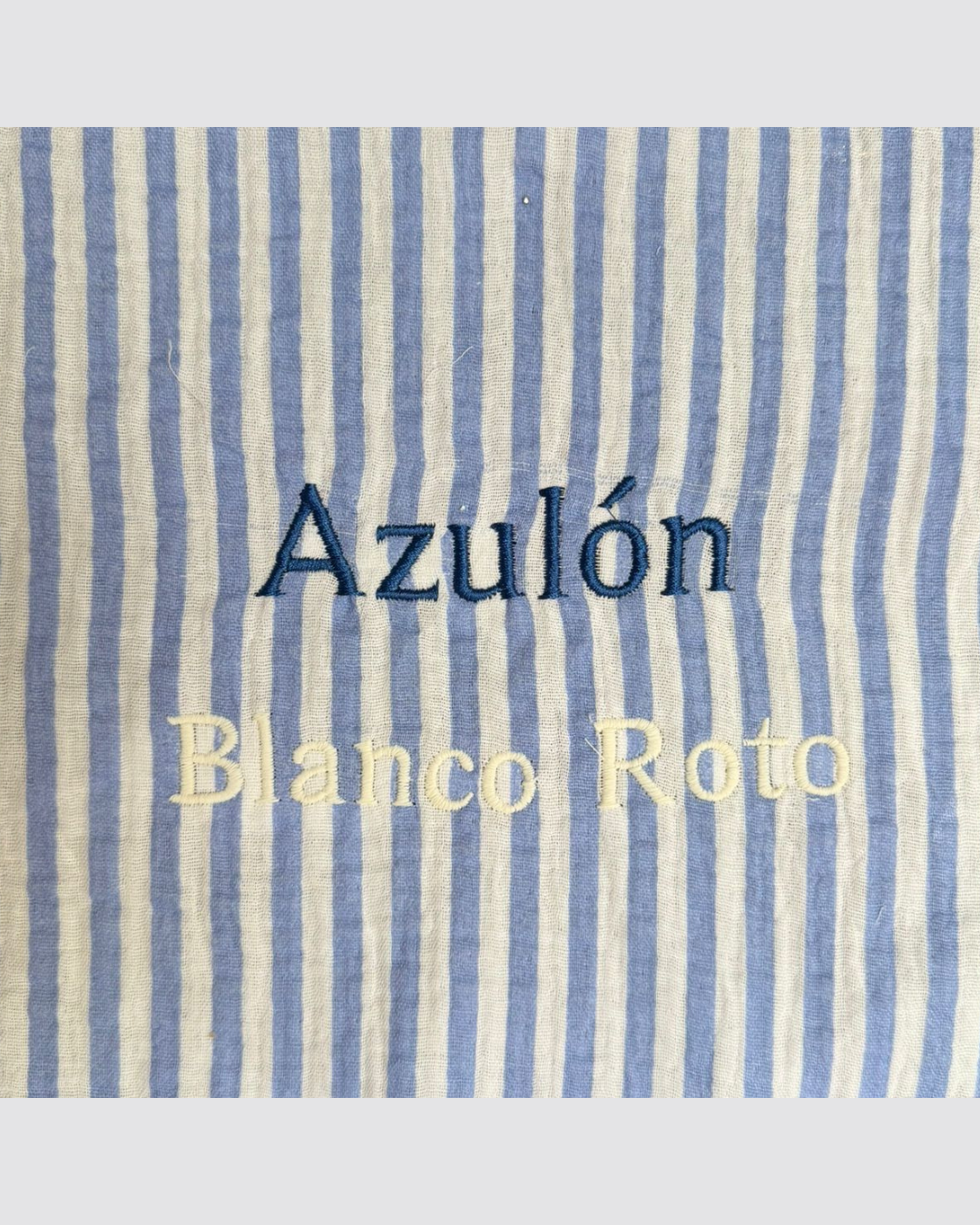 Saco Burbuja Bambula Rayas Azules