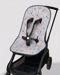 Housse d'été pour chaise libellule blanche et bleue