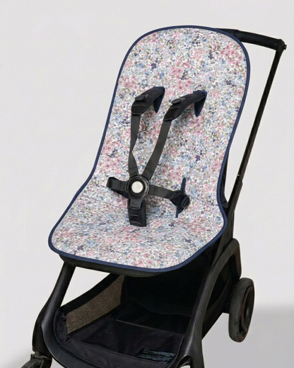 Housse d'été pour chaise libellule blanche et bleue