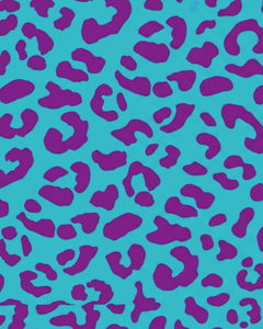Peine Escarpidor Animal Print Leopardo Morado  