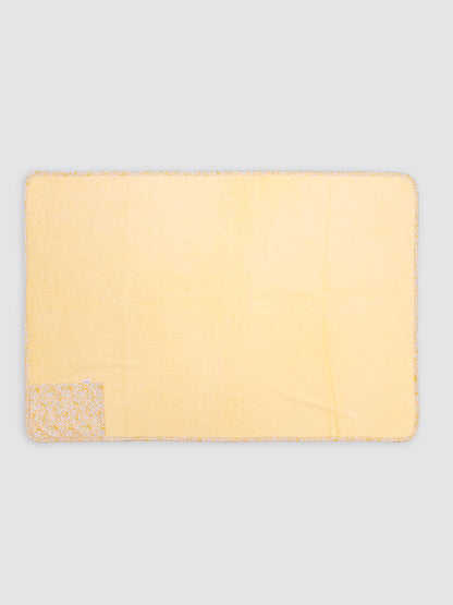 Toalla Playa Bolsillo Flores Catalina Amarillo