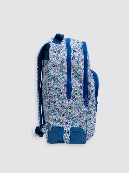Mochila Grande Flor Lola Azul