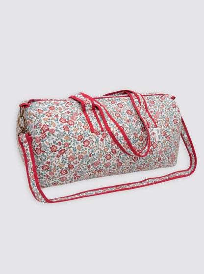 Nina Burgundy Floral Sports Bag