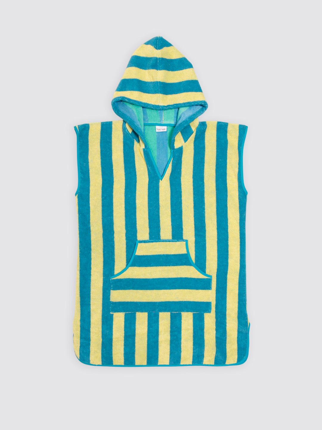 Poncho con Bolsillo Rayas Tarifa Amarillo