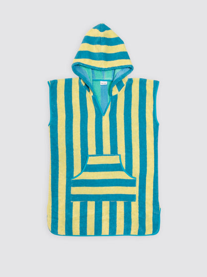 Poncho con Bolsillo Rayas Tarifa Amarillo